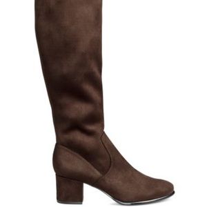 H&M dark brown chocolate over the knee boots!